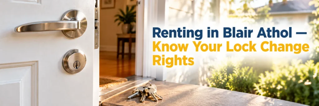 Renting in Blair Athol and understanding lock change rights