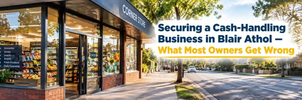 Securing a cash-handling business in Blair Athol